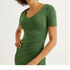Boden Honor Ponte Sheath Dress, Size 8L, Green